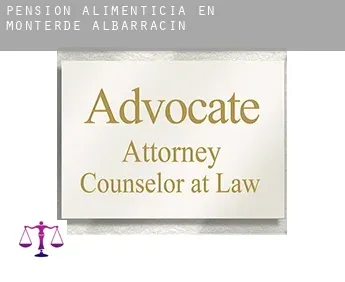 Pensión alimenticia en  Monterde de Albarracín