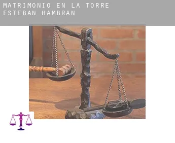 Matrimonio en  La Torre de Esteban Hambrán