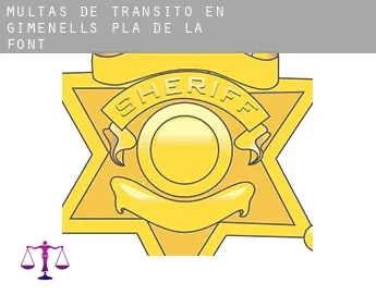 Multas de tránsito en  Gimenells i el Pla de la Font
