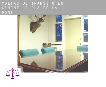Multas de tránsito en  Gimenells i el Pla de la Font