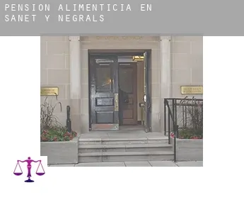 Pensión alimenticia en  Sanet y Negrals