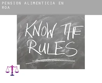 Pensión alimenticia en  Roa