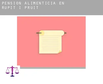 Pensión alimenticia en  Rupit i Pruit